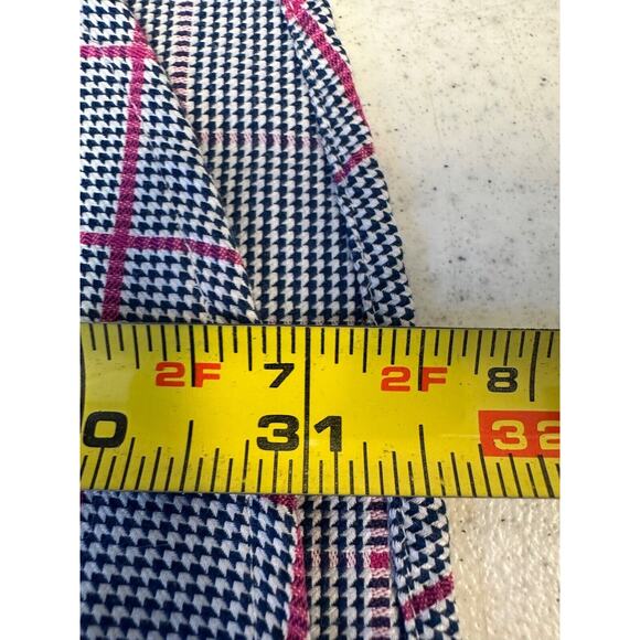 Peter Millar Dress Shirt Nanoluxe Blue Plaid Button Down Mens 15.5 Long D27 - Picture 7 of 7